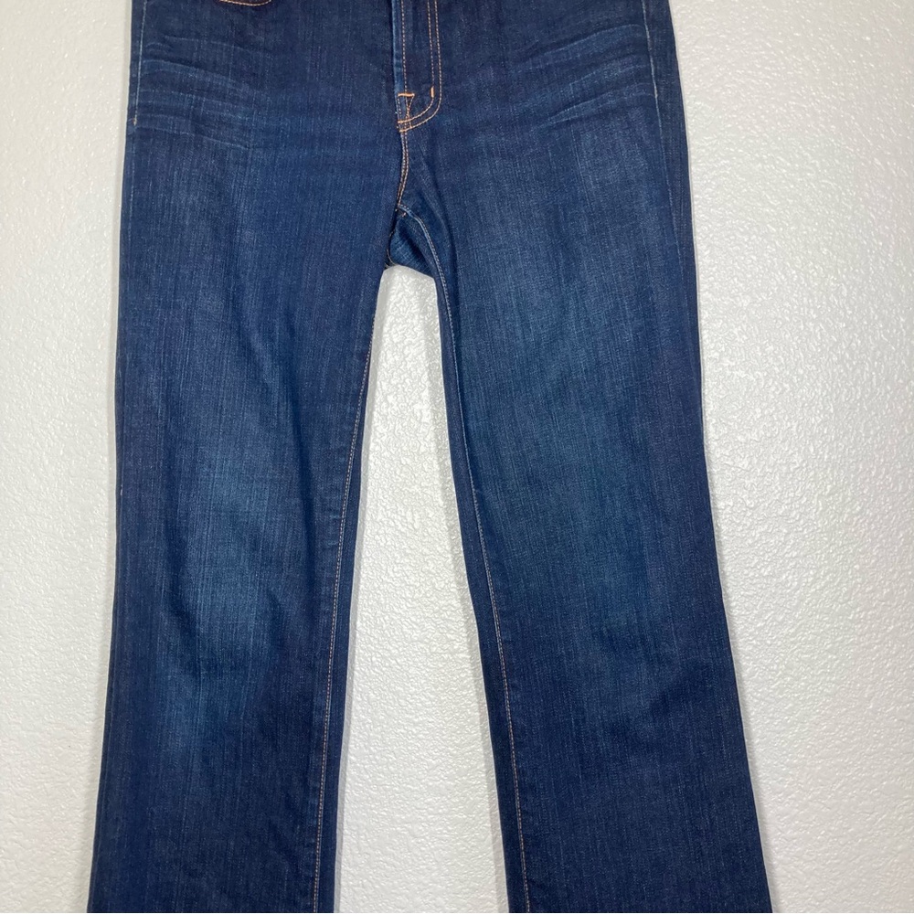 J Brand Womens Boot Cut Denim Jeans Dark Wash 27 Cotton Mid Rise 32" inseam - Picture 4 of 16
